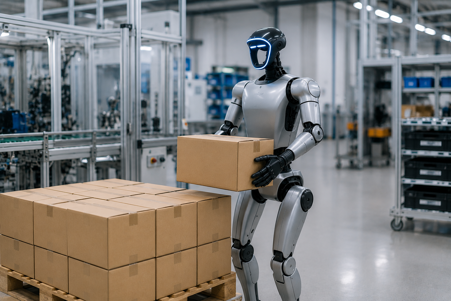 Humanoid robot in a clean manufacturing environment